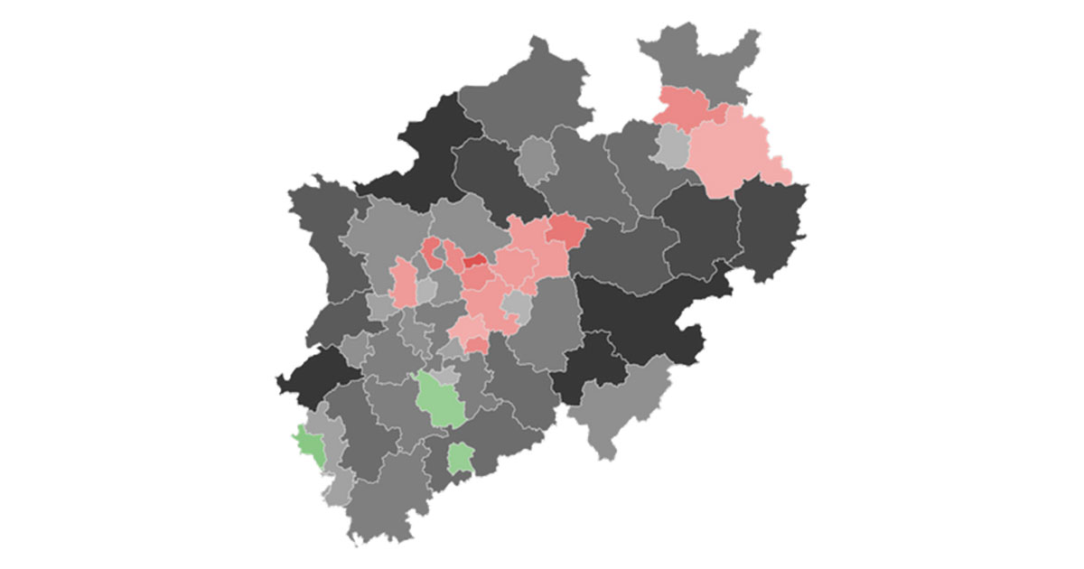 Interaktive NRW Wahlkarte Kommunalwahl 2020